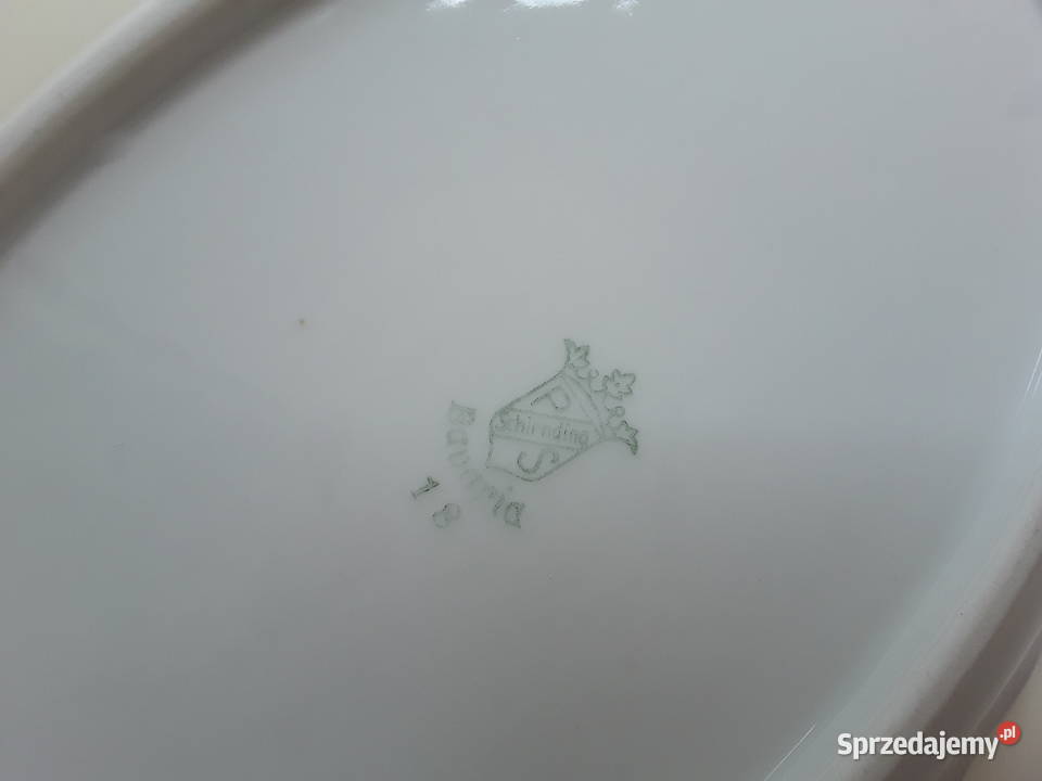 Półmisek porcelanowy głęboki sygnowany Bavaria Warszawa