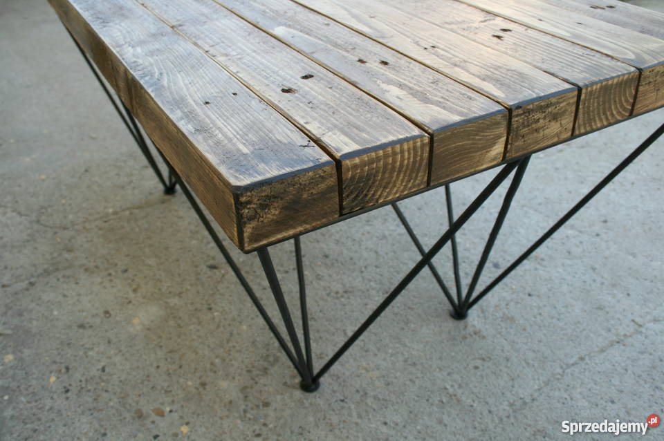 Stolik kawowy ława belki drewniane loft sprzedam