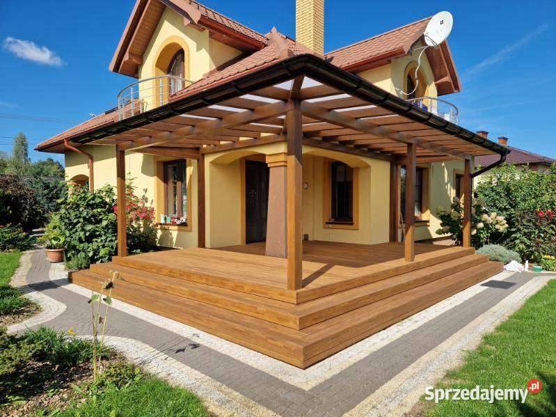 Drewniane Zadaszenie Tarasu Pergola Carport mazowieckie Radom