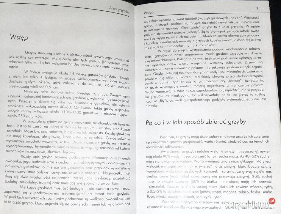 Ilustrowany atlas grzybów Emilia Grzędzicka sprzedam