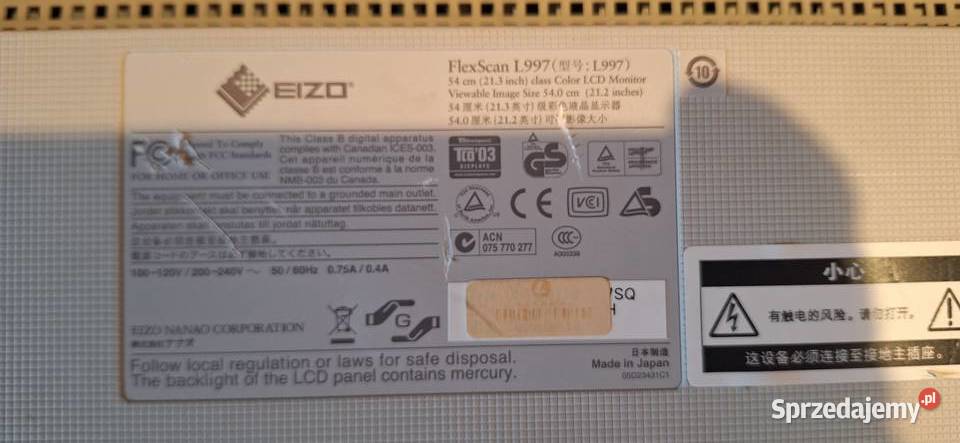 monitor lcd sprzedam