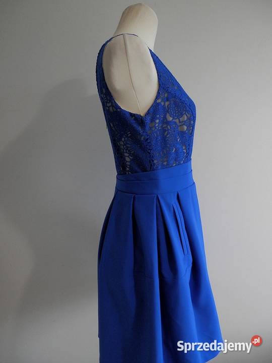 Sukienka Imprezowa Wieczorowa Rozkloszowana z Łomża