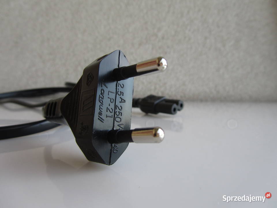 Kabel zasilający wtyk ósemka kolor czarny 15 m Części i akcesoria warmińsko-mazurskie Olecko sprzedam