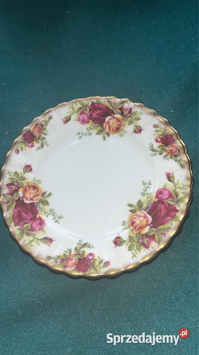 Talerzyk deserowy Old Country Roses Royal Albert Porcelana i szkło pomorskie Gdańsk