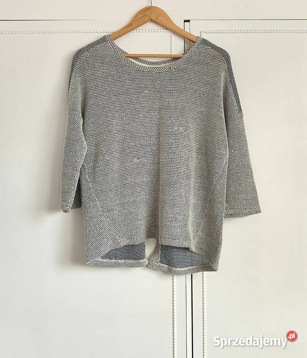 Sweter Tally Weijl M luźny niebieski biały z Szczecin