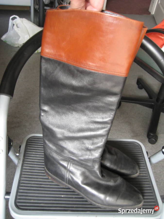 Kozaki oficerki skórzane damskie Gabor rozmiar małopolskie Kraków