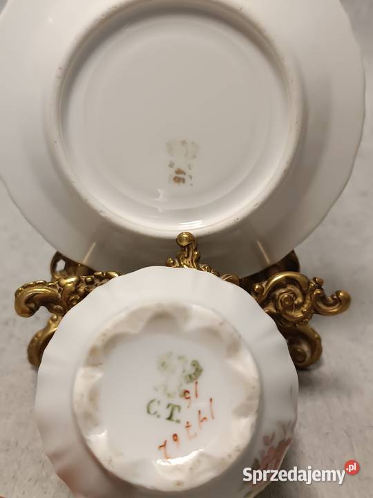 CT CARL TIELSCH Duet Filiżanka w Kwiaty Silesia Jelenia Góra