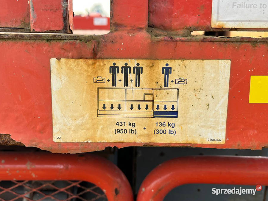 Podnośnik nożycowy zwyżka robocza terenowa Koła małopolskie Kęty