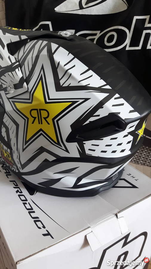 Kask Airoh Twist Rockstar BiałoCzarny Akcesoria Legionowo