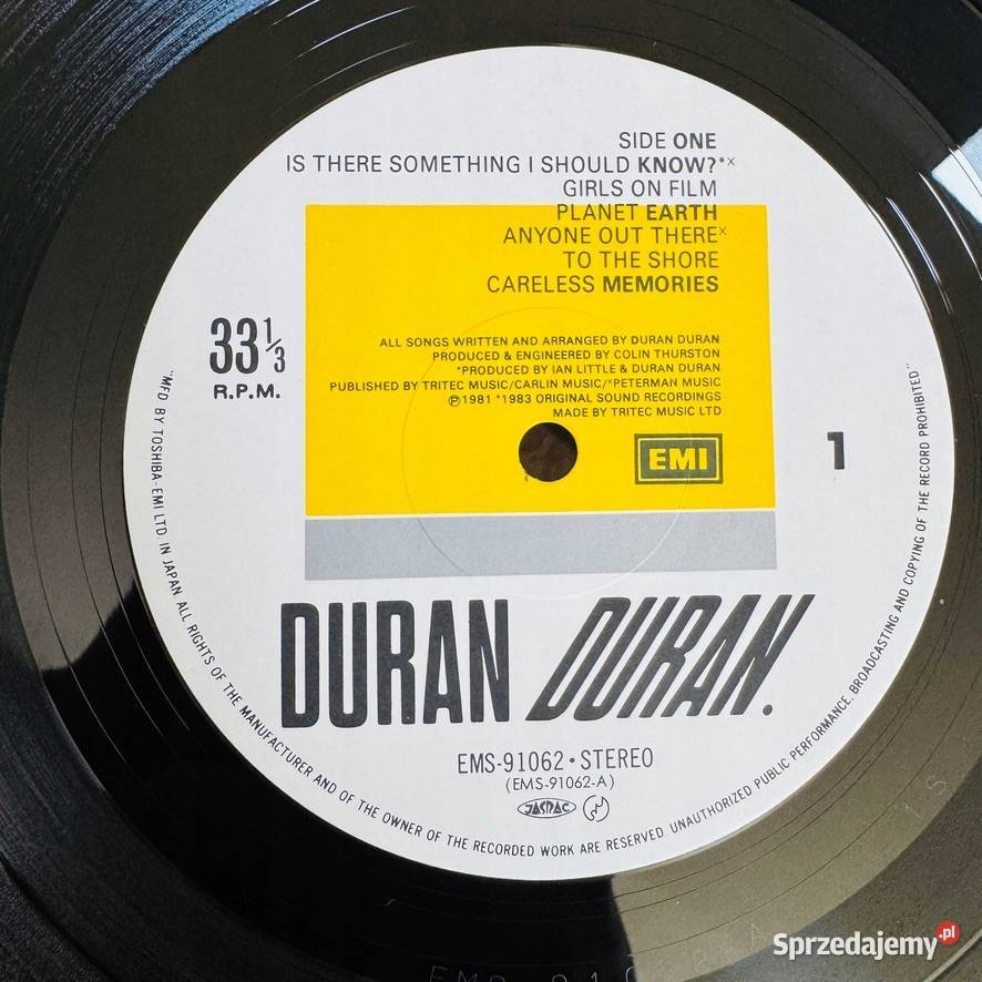 Duran Duran Duran Duran EXEX Japan Obi LP 1983 Warszawa