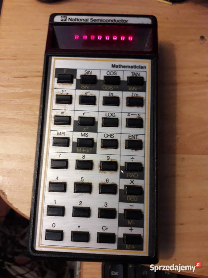 Zabytkowy kalkulator LED naukowy National mazowieckie Warszawa
