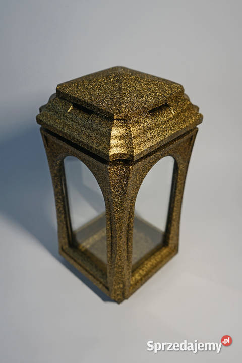 Złoty znicz żywiczny lampion neo Częstochowa sprzedam