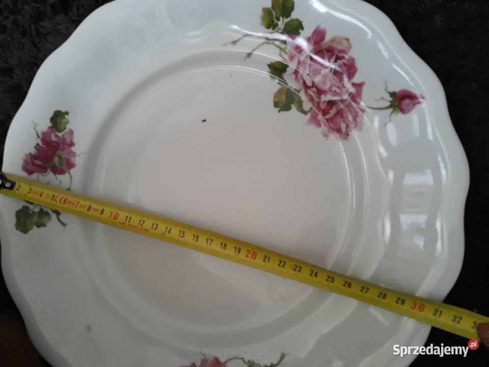 Duży talerzpatera porcelana PRL vintage Sosnowiec