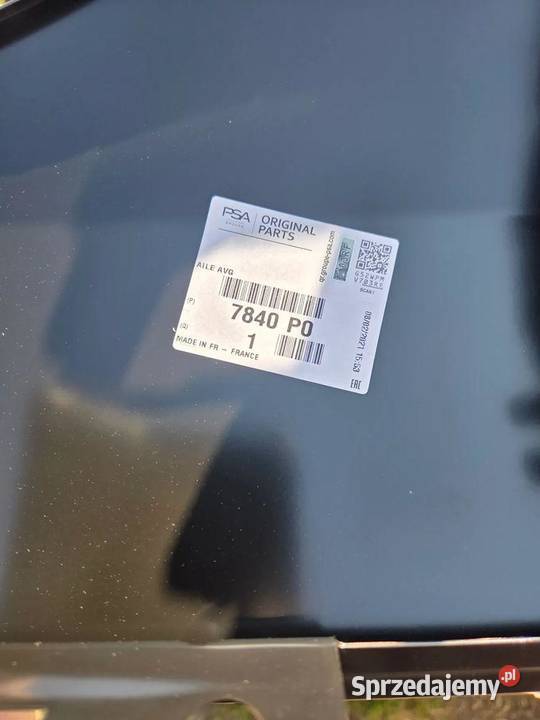 Błotnik lewy przód przedni Peugeot 407 7840P0