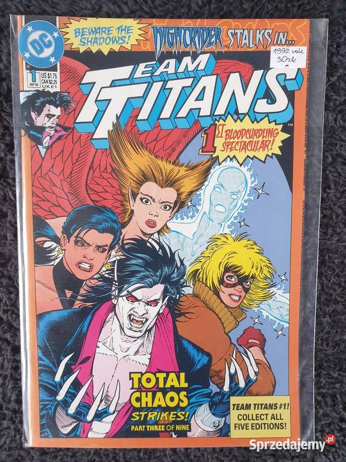 Team Titans 5 oryginalnych komiksów DC USA 1992 pomorskie Gdynia