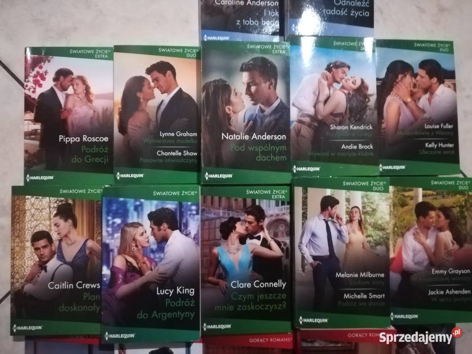 Książki Harlequin romanse różne numery Łódź Proza i poezja