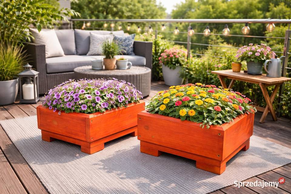 donica ogrodowa donice drewniana taras meble