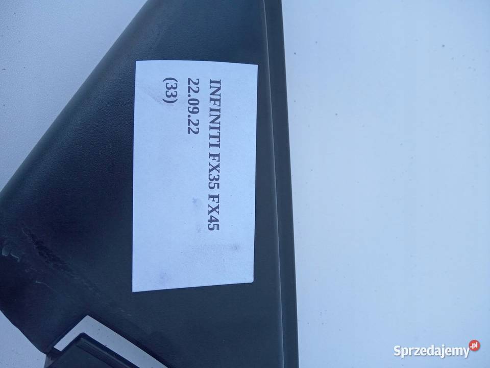 TRÓJKĄT ZAŚLEPKA DRZWI LEWA INFINITI FX35 FX45 Wyposażenie wnętrza