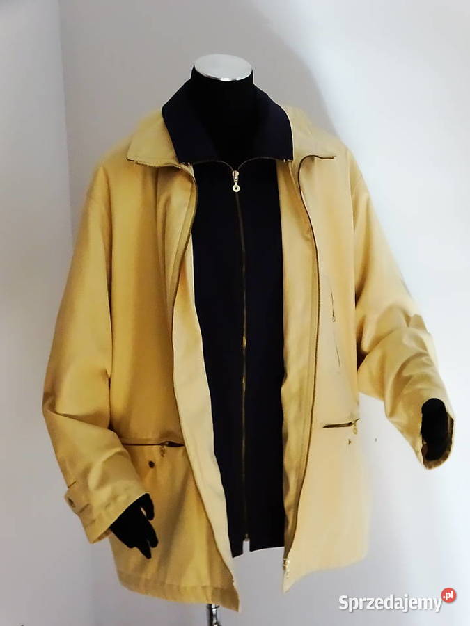 Żółta kurtka damska jasiennozimowo rozmiar XXXL Biłgoraj