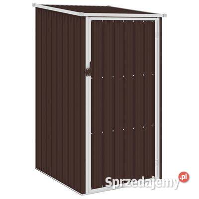 vidaXL Szopa ogrodowa brązowa 87x98x159 stal