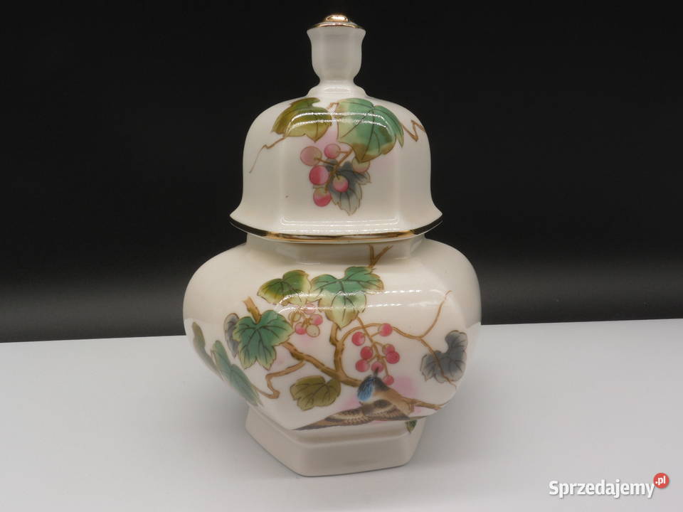 Chiński porcelanowy wazonamfora bomboniera