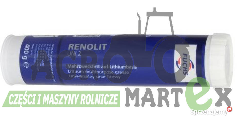 SMAR RENOLIT UNI2 WKŁAD TUBKA 400g FUCHS Wichrów sprzedam