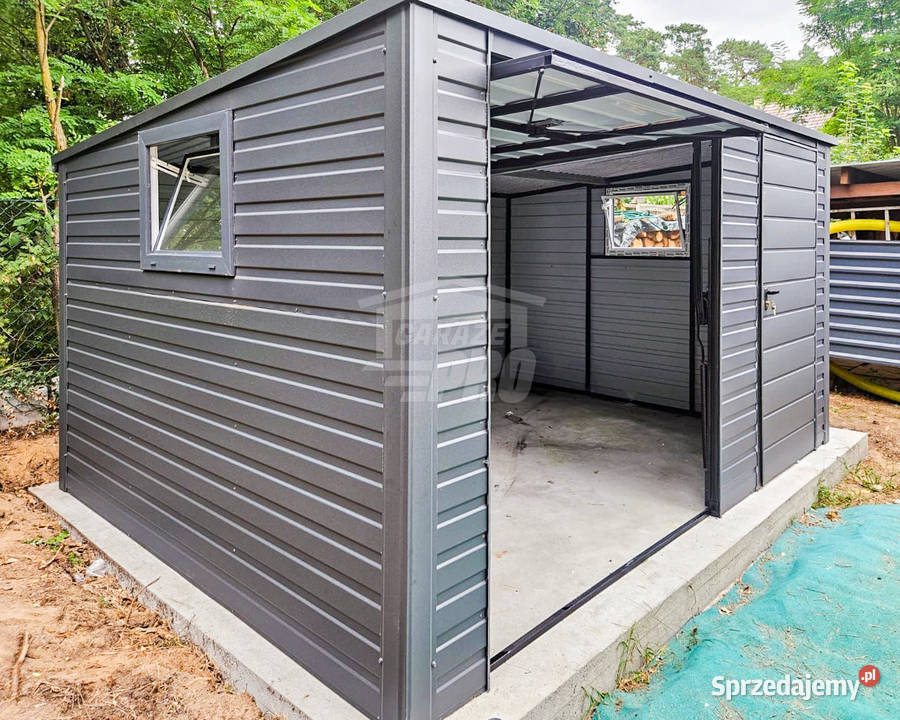 Garaż blaszany 45x4m Brama uchylna drzwi 2x okno Ostrowiec Świętokrzyski sprzedam