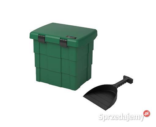 Pojemnik Skrzynia zielona na piasek sól drogową łódzkie Godzianów