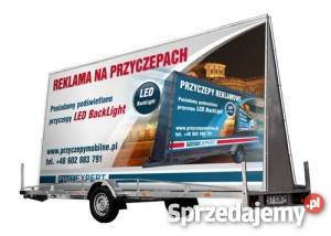 reklama mobilna przyczepa reklamowa uslugi Tychy