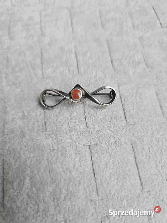 Broszka ORNO koral mazowieckie Warszawa sprzedam