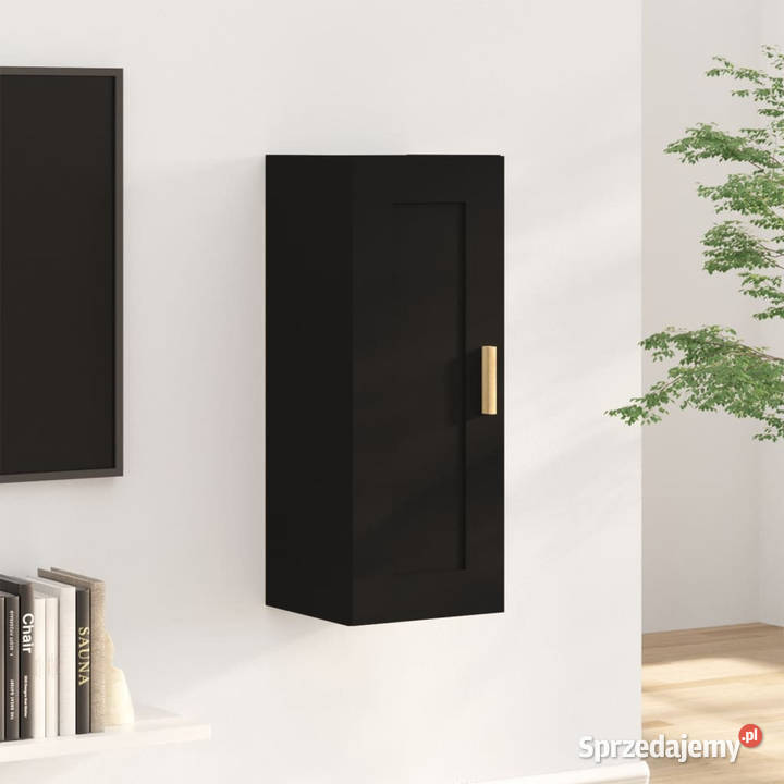 Szafka wisząca czarna 35x34x90 materiał Warszawa