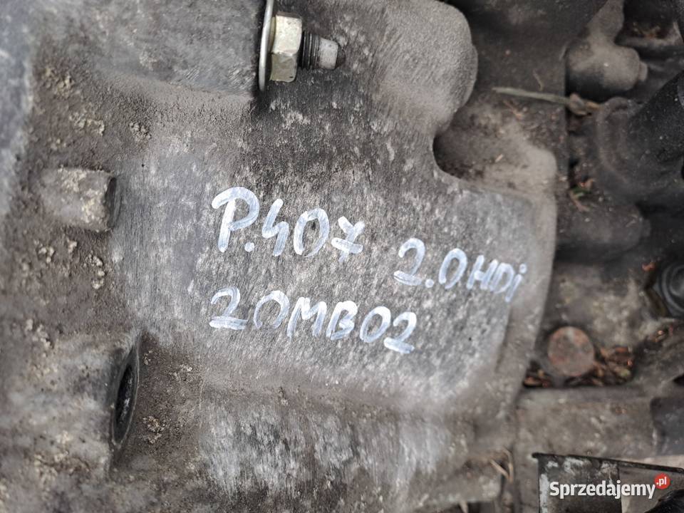 Peugeot 407 20 HDi 136 skrzynia biegów kod osobowe Jastrzębie-Zdrój