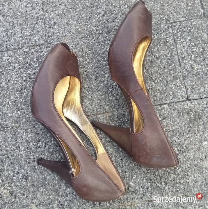 Damskie czółenka vintage Ted Baker 37 skóra Chełm