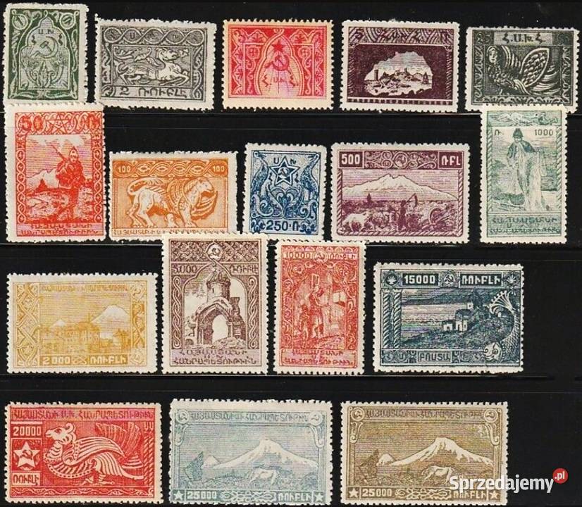 ARMENIA 1921kompletna seria wysyłka Człuchów