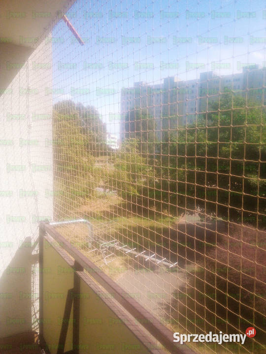 Siatka kota na balkon bez wiercenia Warszawa