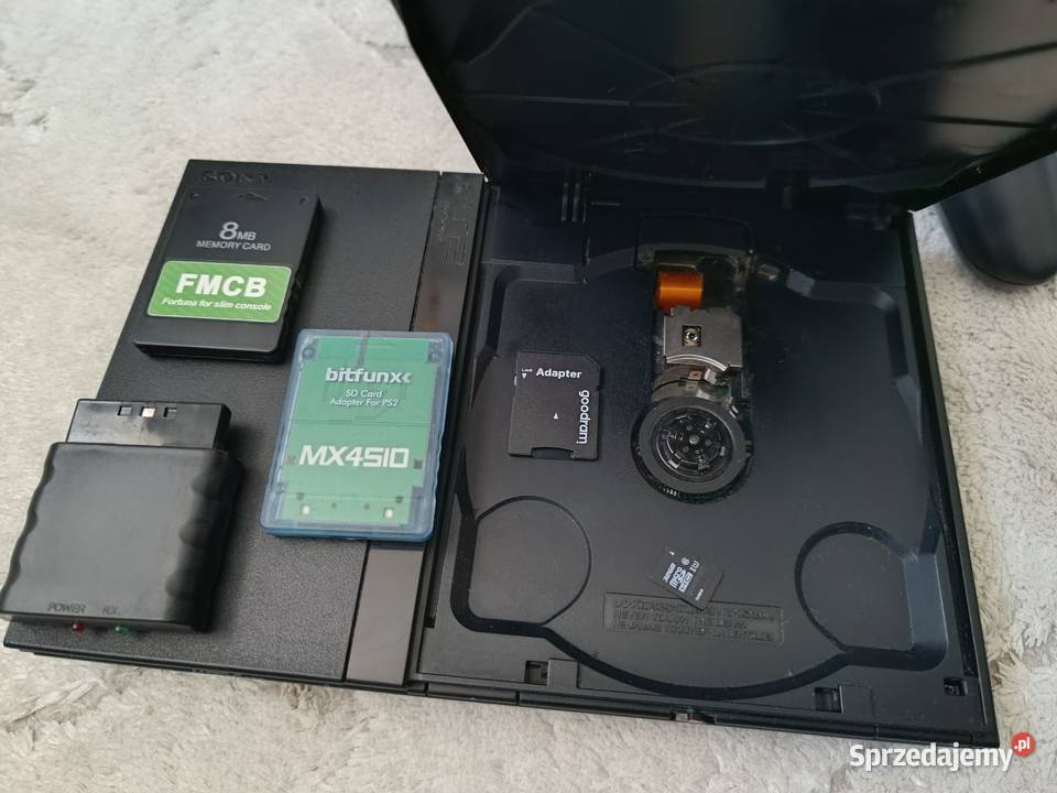Sony PlayStation 2 Slim 2 MX4SIO FMCB SCPH70004 Konsole i automaty Pruszków