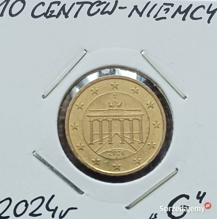 10 Centów Niemcy 2024 r men G