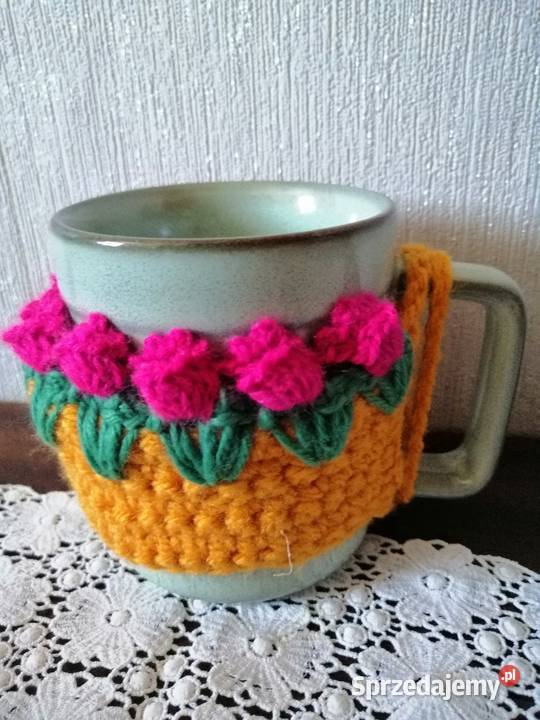 Zestaw 2 kubków z ocieplaczami i podkładkami śląskie Katowice sprzedam