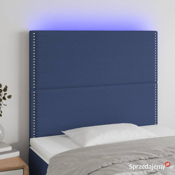 Zagłówek do łóżka z LED niebieski 90x5x118128 Warszawa