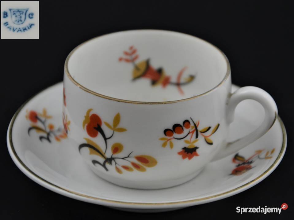 Filiżanka art deco espresso Bareuther Waldsassen Warszawa