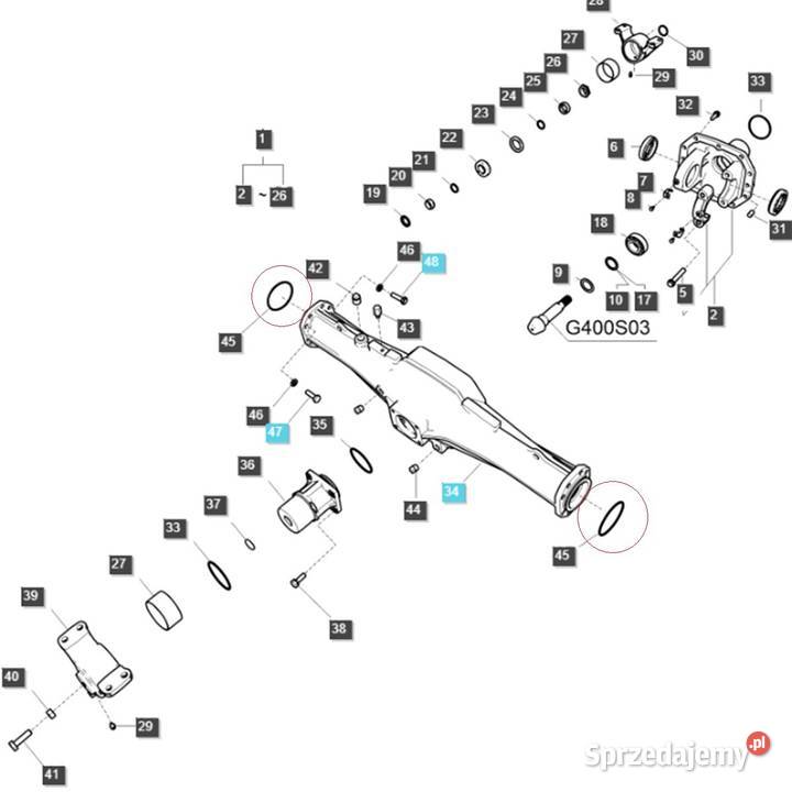 Oring 9440 x 31 mm S802095010 LS Tractor Tajęcina
