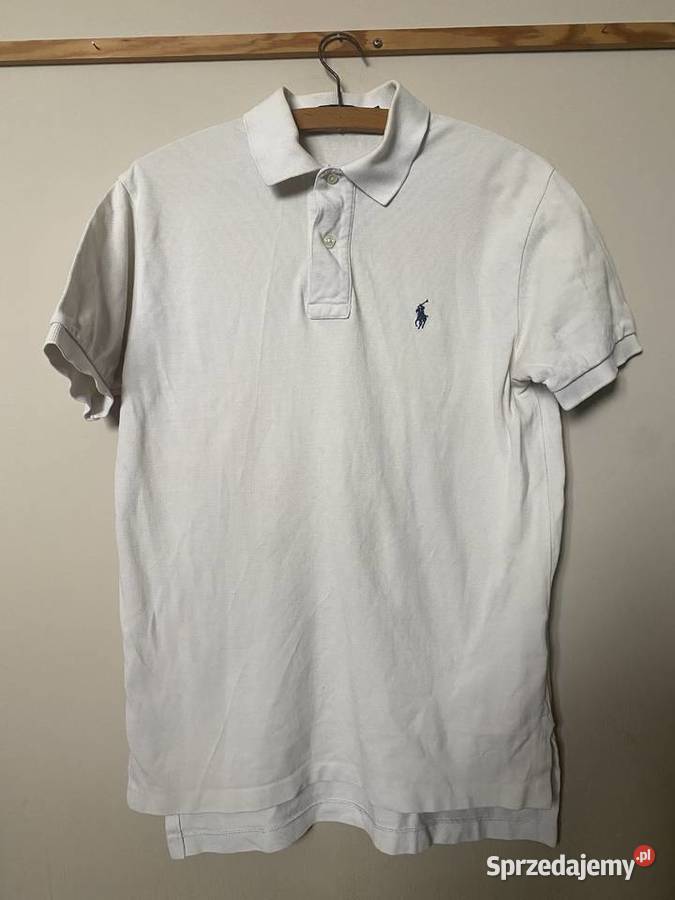 Biała męska koszulka polo RALPH LAUREN S OKAZJA lubelskie Zamość