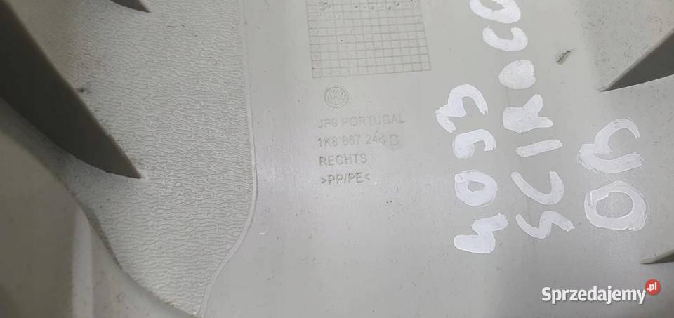 OSŁONA SŁUPKA PRAWY PRZÓD VW SCIROCCO 1K8867244C