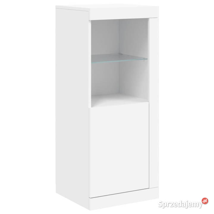 Szafka z oświetleniem LED biała 41x37x100