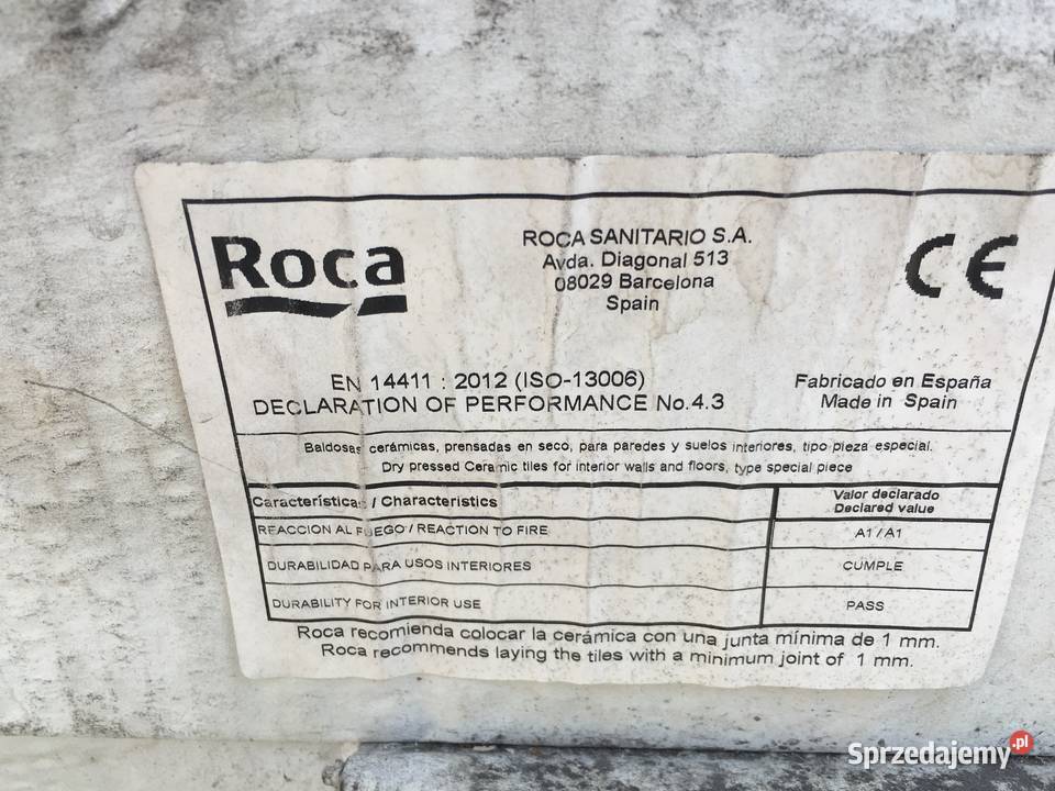 Listwa cenefa white 10x30 firmy ROCA Reguły