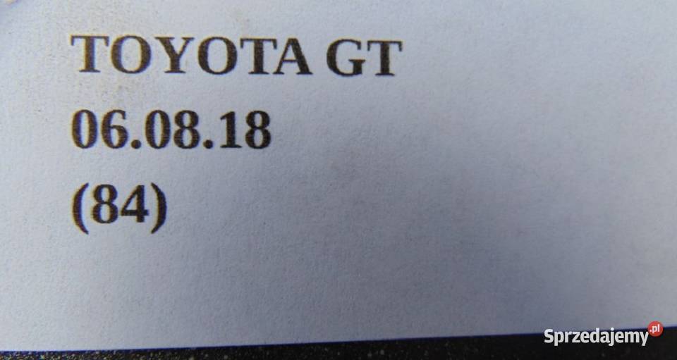 OSŁONA MOCOWANIE ZDERZAKA TOYOTA GT86 wielkopolskie Nowy Tomyśl