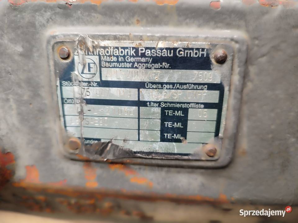 Dyferencjał ZF F718301020100 F716300020150 Fendt Pozostałe wielkopolskie Wilkowo