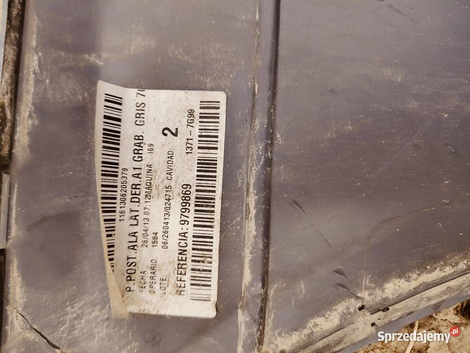 Lewy tylny narożnik Mercedes Vito 2009r świętokrzyskie Sandomierz