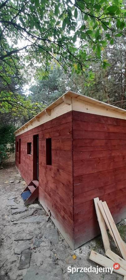 Domek narzędziowy drewniany domek ogrodowy Architektura ogrodowa Lubartów