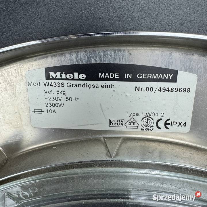 Drzwi bulaj pralki Miele śląskie Jasienica